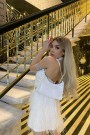 МИНИ РОКЛЯ FEYA ПАЙЕТИ ПЕРА БЯЛ МИНИ РОКЛЯ FEYA ПАЙЕТИ ПЕРА БЯЛ