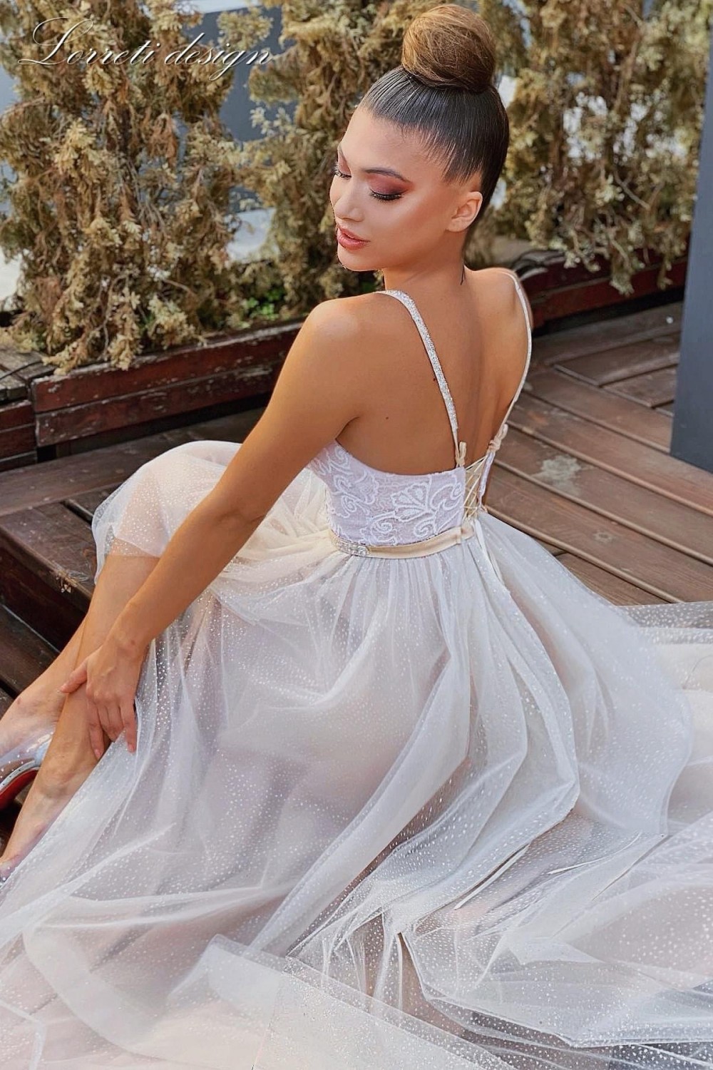 МАКСИ РОКЛЯ CANDICE ДАНТЕЛА ТЮЛ БРОКАТ БЕЖОВ / НЮД МАКСИ РОКЛЯ CANDICE ДАНТЕЛА ТЮЛ БРОКАТ БЕЖОВ / НЮД
