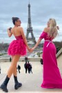 МИНИ РОКЛЯ AMORE ПАЙЕТИ ТЮЛ ЯРКО РОЗОВ МИНИ РОКЛЯ AMORE ПАЙЕТИ ТЮЛ ЯРКО РОЗОВ