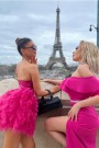 МИНИ РОКЛЯ AMORE ПАЙЕТИ ТЮЛ ЯРКО РОЗОВ МИНИ РОКЛЯ AMORE ПАЙЕТИ ТЮЛ ЯРКО РОЗОВ
