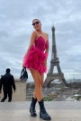 МИНИ РОКЛЯ AMORE ПАЙЕТИ ТЮЛ ЯРКО РОЗОВ МИНИ РОКЛЯ AMORE ПАЙЕТИ ТЮЛ ЯРКО РОЗОВ