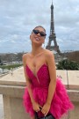 МИНИ РОКЛЯ AMORE ПАЙЕТИ ТЮЛ ЯРКО РОЗОВ МИНИ РОКЛЯ AMORE ПАЙЕТИ ТЮЛ ЯРКО РОЗОВ