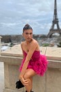 МИНИ РОКЛЯ AMORE ПАЙЕТИ ТЮЛ ЯРКО РОЗОВ МИНИ РОКЛЯ AMORE ПАЙЕТИ ТЮЛ ЯРКО РОЗОВ