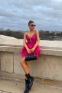 МИНИ РОКЛЯ AMORE ПАЙЕТИ ТЮЛ ЯРКО РОЗОВ МИНИ РОКЛЯ AMORE ПАЙЕТИ ТЮЛ ЯРКО РОЗОВ