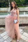 ДЪЛЪГ СЕТ 2 ЧАСТИ ТОП С ПОЛА CANDICE ДАНТЕЛА ТЮЛ БРОКАТ ПУДРА ДЪЛЪГ СЕТ 2 ЧАСТИ ТОП С ПОЛА CANDICE ДАНТЕЛА ТЮЛ БРОКАТ ПУДРА