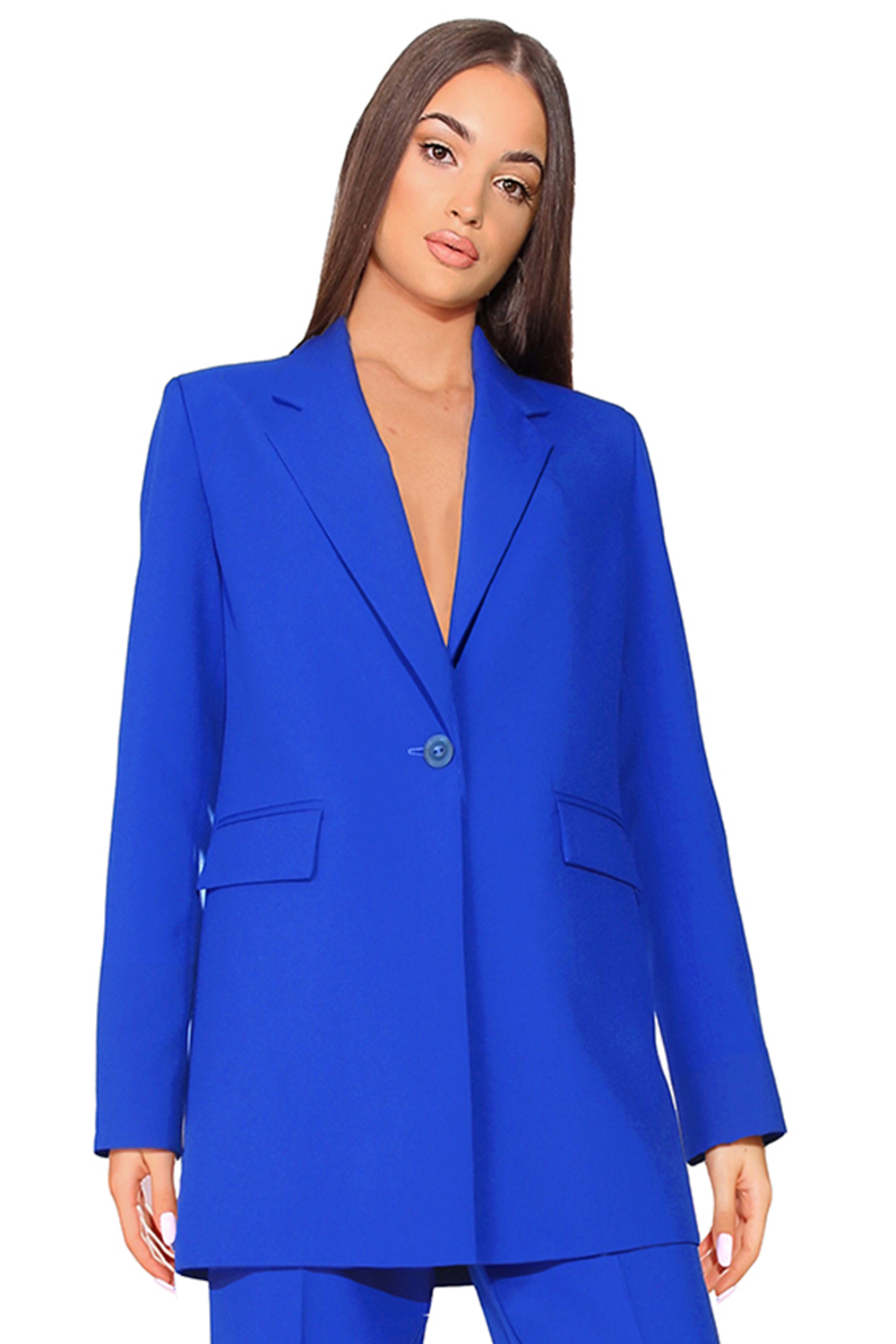 PANTALONI BOSSY TESSUTO BIELASTICO BLU COBALTO