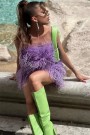 МИНИ СЕТ ТОП С ПОЛА FEATHER QUEEN ПЕРА ЛАВАНДУЛА МИНИ СЕТ ТОП С ПОЛА FEATHER QUEEN ПЕРА ЛАВАНДУЛА