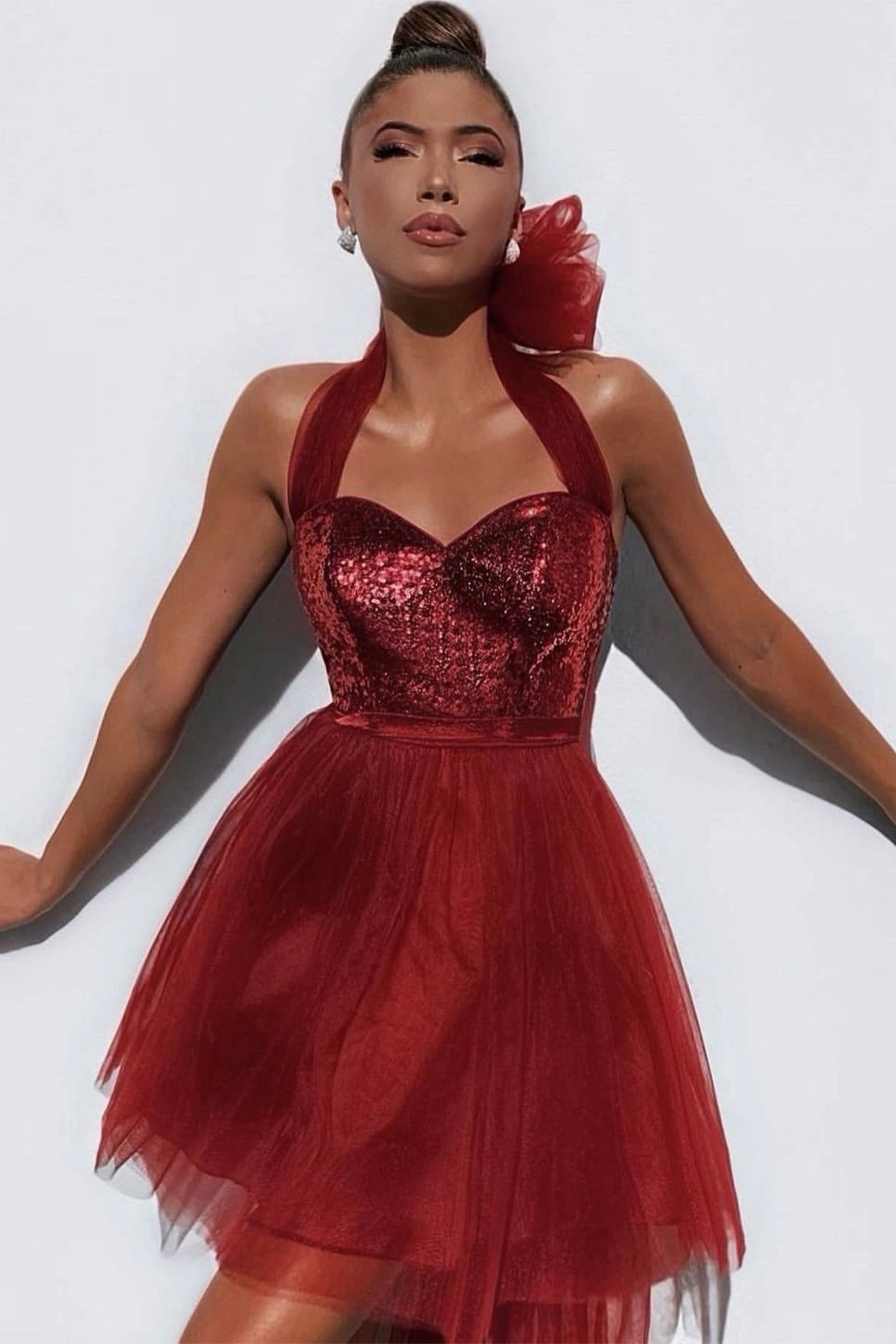 МИНИ СЕТ ТОП С ПОЛА BALLERINA ПАЙЕТИ ТЮЛ БОРДО МИНИ СЕТ ТОП С ПОЛА BALLERINA ПАЙЕТИ ТЮЛ БОРДО