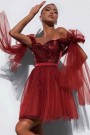 МИНИ СЕТ ТОП С ПОЛА BALLERINA ПАЙЕТИ ТЮЛ БОРДО МИНИ СЕТ ТОП С ПОЛА BALLERINA ПАЙЕТИ ТЮЛ БОРДО