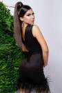 МИНИ РОКЛЯ JUDY ДАНТЕЛА ТРИКО ПЕРА ЧЕРЕН С НЮД МИНИ РОКЛЯ JUDY ДАНТЕЛА ТРИКО ПЕРА ЧЕРЕН С НЮД