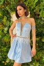 МИНИ СЕТ ТОП С ПОЛА CRYSTAL САТЕН СВЕТЛО СИН МИНИ СЕТ ТОП С ПОЛА CRYSTAL САТЕН СВЕТЛО СИН