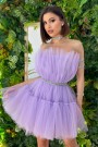 МИНИ РОКЛЯ BARBIE ТЮЛ СВЕТЛО ЛИЛАВ МИНИ РОКЛЯ BARBIE ТЮЛ СВЕТЛО ЛИЛАВ