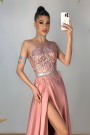 ДЪЛЪГ СЕТ ТОП С ПОЛА ZAYLA ДАНТЕЛА ГЛИТЕР САТЕН ПЕПЕЛ ОТ РОЗИ ДЪЛЪГ СЕТ ТОП С ПОЛА ZAYLA ДАНТЕЛА ГЛИТЕР САТЕН ПЕПЕЛ ОТ РОЗИ