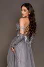 ДЪЛЪГ СЕТ ТОП С ПОЛА SOPHIA ПАЙЕТИ ТЮЛ БРОКАТ ГРАФИТ ДЪЛЪГ СЕТ ТОП С ПОЛА SOPHIA ПАЙЕТИ ТЮЛ БРОКАТ ГРАФИТ