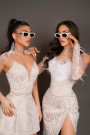 MINI CONJUNTO TOP CON FALDA JEMMA ЕNCAJE BRILLANTE BLANCO CON NUDE MINI CONJUNTO TOP CON FALDA JEMMA ЕNCAJE BRILLANTE BLANCO CON NUDE