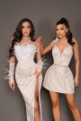 MINI CONJUNTO TOP CON FALDA JEMMA ЕNCAJE BRILLANTE BLANCO CON NUDE MINI CONJUNTO TOP CON FALDA JEMMA ЕNCAJE BRILLANTE BLANCO CON NUDE