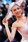 ДЪЛЪГ СЕТ ТОП С ПАНТАЛОН И ШАПКА CANNES ПАЙЕТИ САТЕН РОЗОВО ЗЛАТО