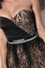 SET TOP CON GONNA MILANA PIZZO GLITTERATO RASO NERO CON NUDO SET TOP CON GONNA MILANA PIZZO GLITTERATO RASO NERO CON NUDO