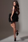 МINI SET TOP CON GONNA ALANI PIZZO GLITTERATO BROCCATO DI TULLE NERO CON NUDO МINI SET TOP CON GONNA ALANI PIZZO GLITTERATO BROCCATO DI TULLE NERO CON NUDO
