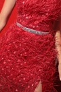 MAXI CONJUNTO TOP CON FALDA FEATHER PRINCESS ЕNCAJE BRILLANTE PLUMAS ROJO MAXI CONJUNTO TOP CON FALDA FEATHER PRINCESS ЕNCAJE BRILLANTE PLUMAS ROJO