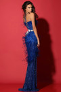 MAXI SET TOP CU FUSTA GENOVEVA DANTELA PENE ALBASTRU COBALT MAXI SET TOP CU FUSTA GENOVEVA DANTELA PENE ALBASTRU COBALT