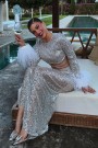 ДЪЛЪГ СЕТ ТОП С ПОЛА HELEN ПАЙЕТИ ПЕРА СРЕБЪРЕН ДЪЛЪГ СЕТ ТОП С ПОЛА HELEN ПАЙЕТИ ПЕРА СРЕБЪРЕН