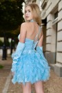 МИНИ СЕТ 3 ЧАСТИ ТОП С ПОЛА MARIGOLD САТЕН ТЮЛ СВЕТЛО СИН МИНИ СЕТ 3 ЧАСТИ ТОП С ПОЛА MARIGOLD САТЕН ТЮЛ СВЕТЛО СИН