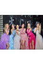 Miss Bulgaria ДЪЛЪГ СЕТ ТОП С ПОЛА САТЕН ПЕРА ЯРКО РОЗОВ Miss Bulgaria ДЪЛЪГ СЕТ ТОП С ПОЛА САТЕН ПЕРА ЯРКО РОЗОВ