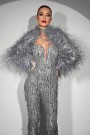 MAXI CROP TOP AND PANTS SET MELISSA SEQUIN SILVER MAXI CROP TOP AND PANTS SET MELISSA SEQUIN SILVER
