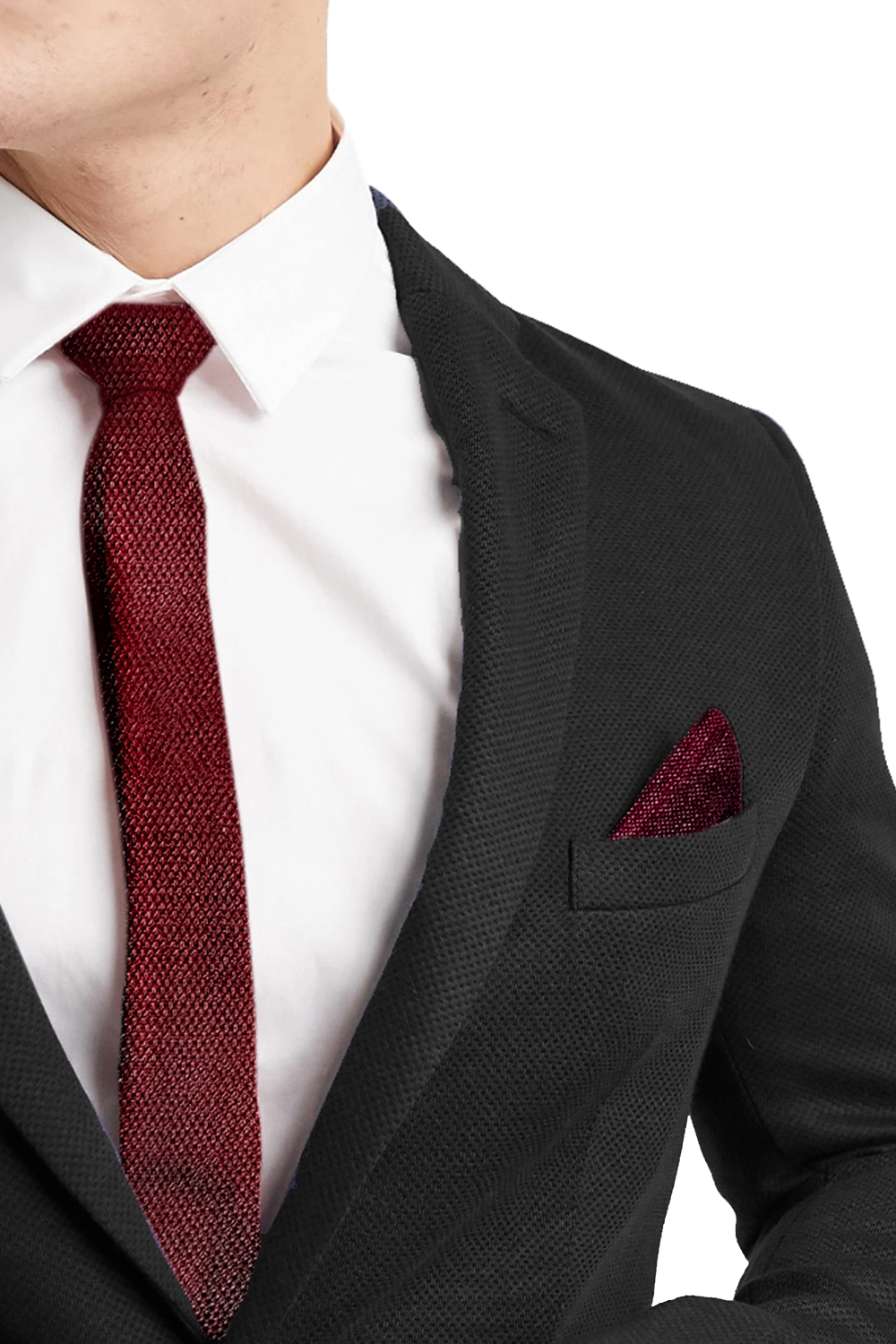 BOUTONNIÈRE JERSEY LAMÉ BORDEAUX BOUTONNIÈRE JERSEY LAMÉ BORDEAUX