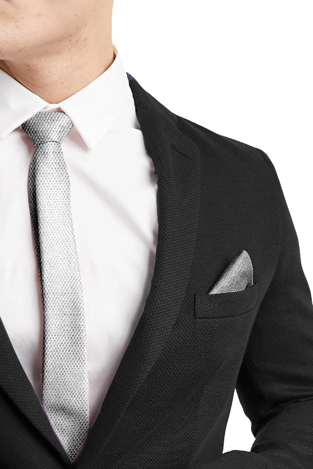 BOUTONNIER LEOTARDO LAMÉ PLATEADO BOUTONNIER LEOTARDO LAMÉ PLATEADO