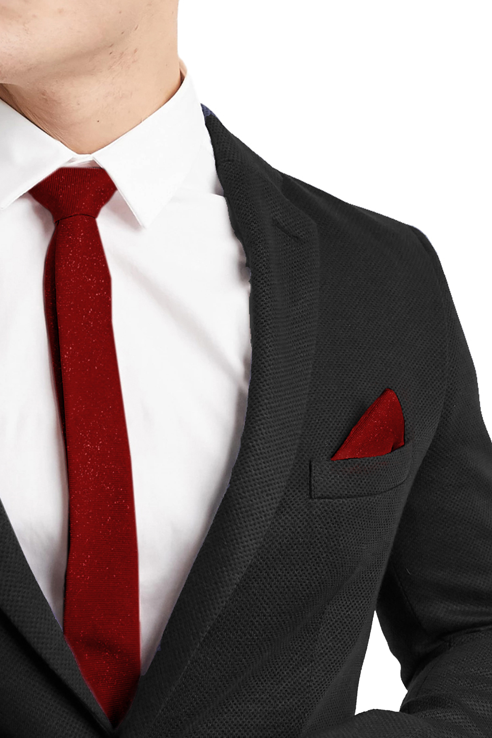 BOUTONNIERE GLITTER TRICOT BURGUNDY BOUTONNIERE GLITTER TRICOT BURGUNDY