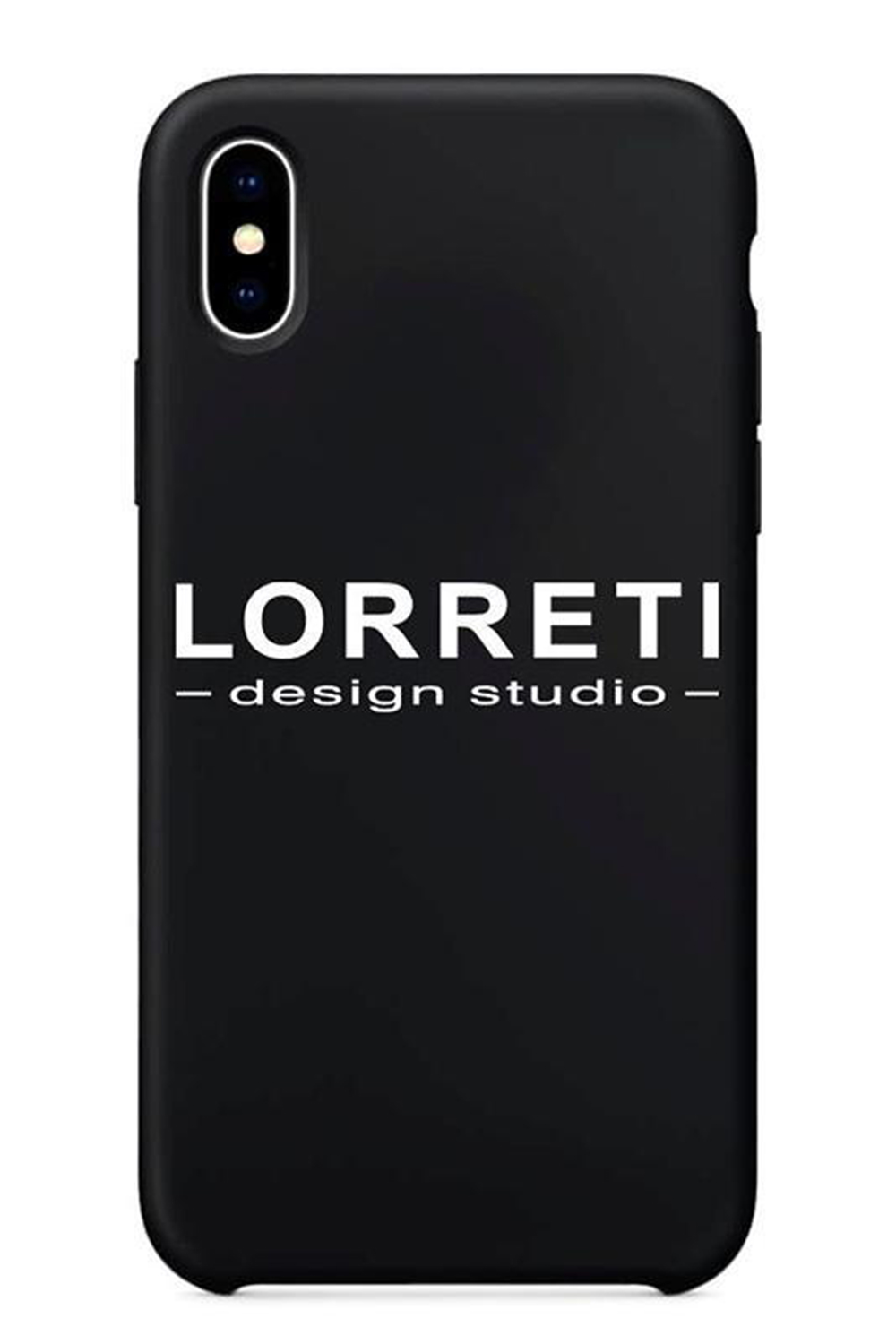 Θήκη σιλικόνης "LORRETI Logo" χρώμα μαύρο