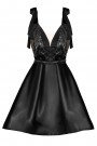 MINI VESTIDO BLAKE ЕNCAJE SATÍN NEGRO MINI VESTIDO BLAKE ЕNCAJE SATÍN NEGRO