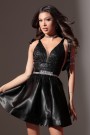 MINI VESTIDO BLAKE ЕNCAJE SATÍN NEGRO MINI VESTIDO BLAKE ЕNCAJE SATÍN NEGRO