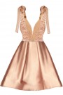 MINI VESTIDO BLAKE ЕNCAJE SATÍN DORADO MINI VESTIDO BLAKE ЕNCAJE SATÍN DORADO