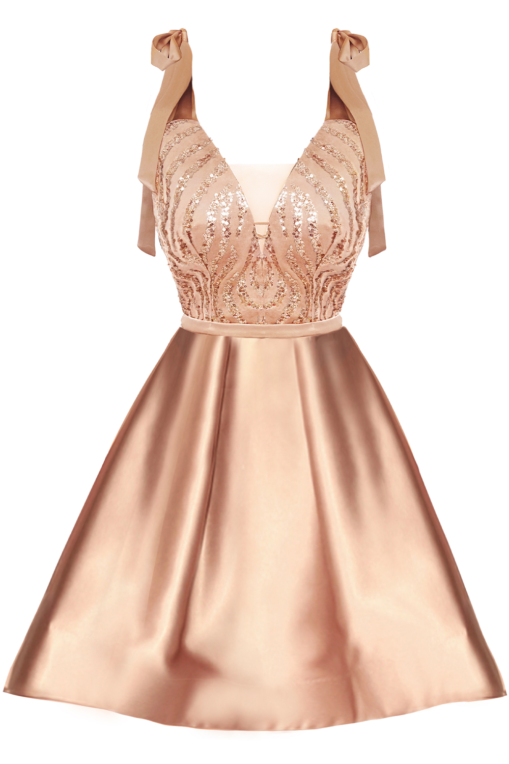 MINI VESTIDO BLAKE ЕNCAJE SATÍN DORADO MINI VESTIDO BLAKE ЕNCAJE SATÍN DORADO