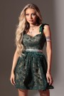 MINI DRESS MILA LACE DARK GREEN
