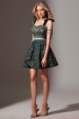 MINI DRESS MILA LACE DARK GREEN
