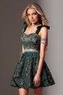 MINI DRESS MILA LACE DARK GREEN