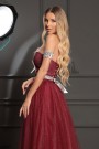 ДЪЛЪГ СЕТ ТОП С ПОЛА ELENA ДАНТЕЛА ГЛИТЕР ТЮЛ БРОКАТ БОРДО ДЪЛЪГ СЕТ ТОП С ПОЛА ELENA ДАНТЕЛА ГЛИТЕР ТЮЛ БРОКАТ БОРДО