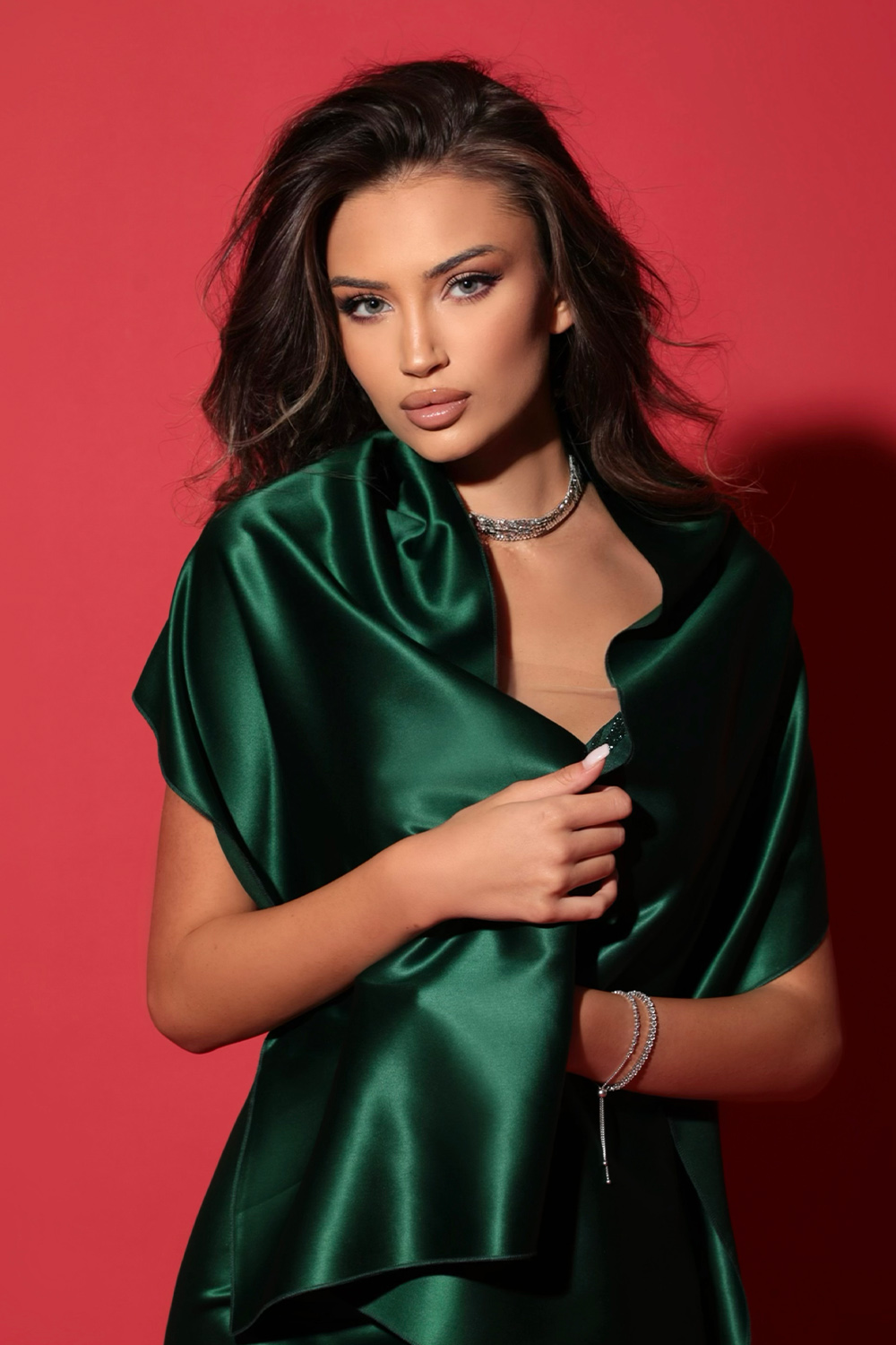 МИНИ СЕТ ТОП С ПОЛА SANDRINA ДАНТЕЛА ГЛИТЕР САТЕН ТЪМНО ЗЕЛЕН МИНИ СЕТ ТОП С ПОЛА SANDRINA ДАНТЕЛА ГЛИТЕР САТЕН ТЪМНО ЗЕЛЕН