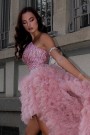 MAXI SET TOP CU FUSTA ARINA DANTELA GLITTER TUL ROZ PUDRA MAXI SET TOP CU FUSTA ARINA DANTELA GLITTER TUL ROZ PUDRA