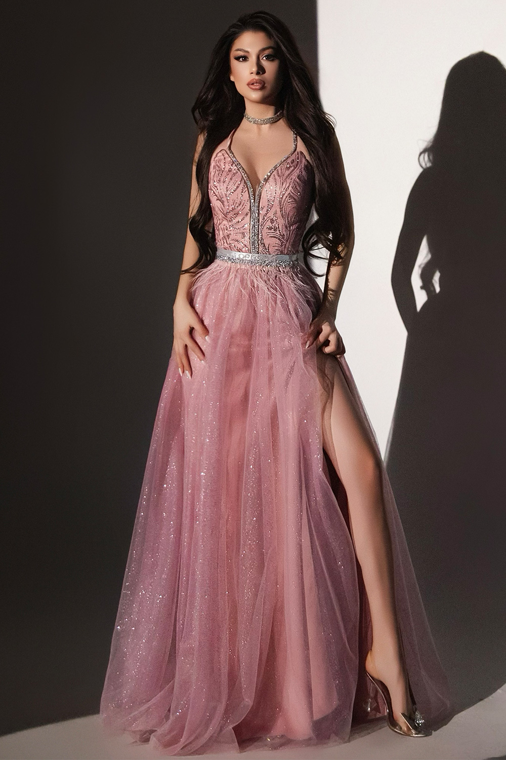 МAXI SET TOP CON GONNA CANDICE PIZZO GLITTERATO STRASS BROCCATO DI TULLEROSA CIPRIA МAXI SET TOP CON GONNA CANDICE PIZZO GLITTERATO STRASS BROCCATO DI TULLEROSA CIPRIA